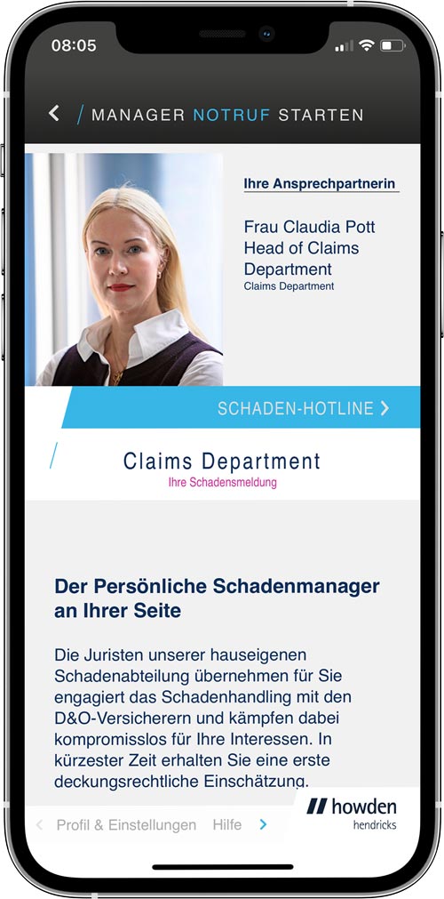 manager app schaden-hotline